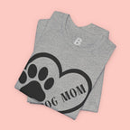 Dog Mom Heart Paw T-Shirt