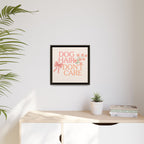 Dog Hair Don’t Care Framed Canvas Print