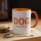 Dog Mama Coffee Mug — Cute Heart Accent Ceramic Mug (11/15 oz)