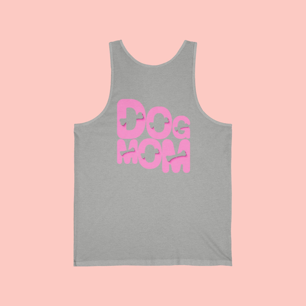 Dog Mom Tank Top — Pink Retro Graphic