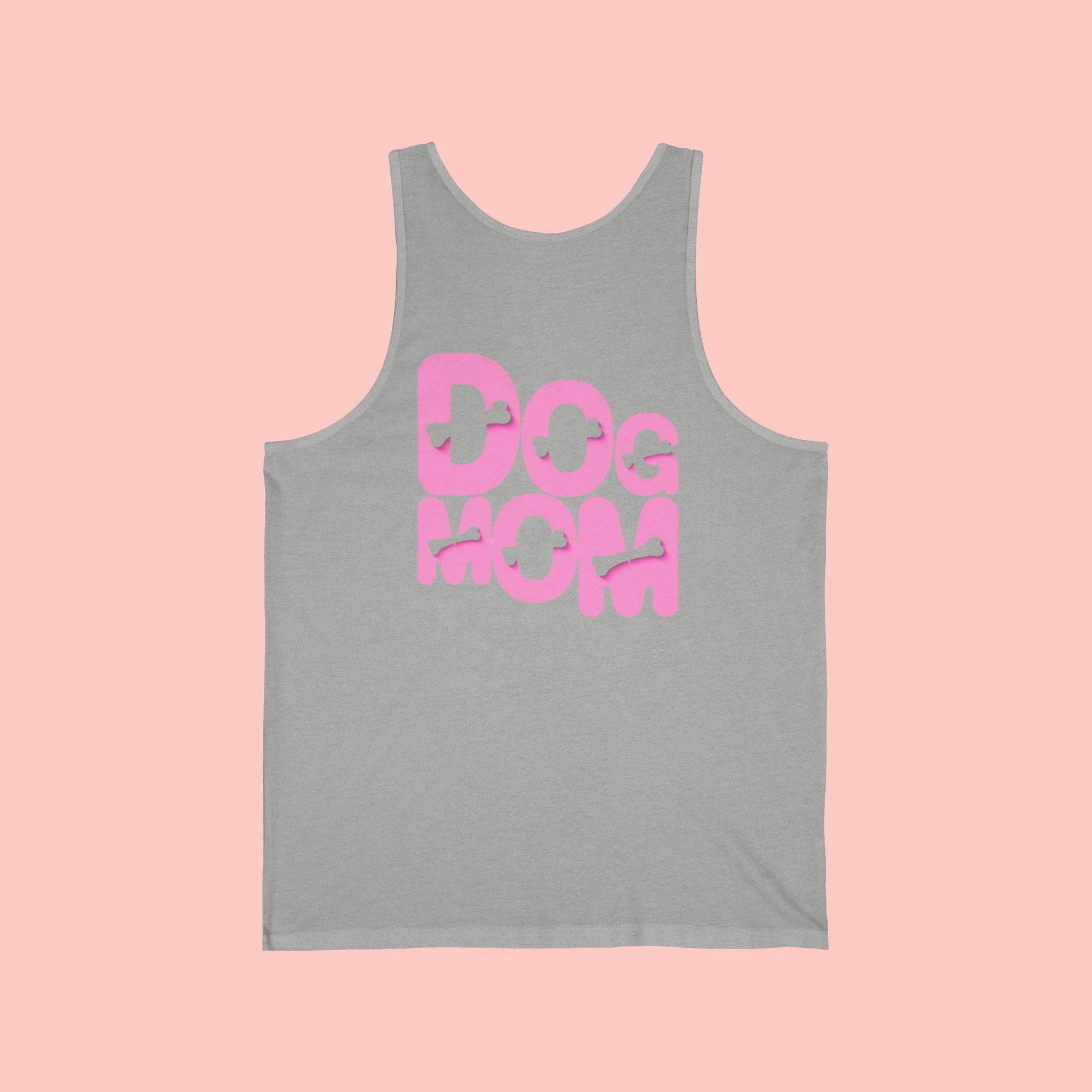 Dog Mom Tank Top — Pink Retro Graphic