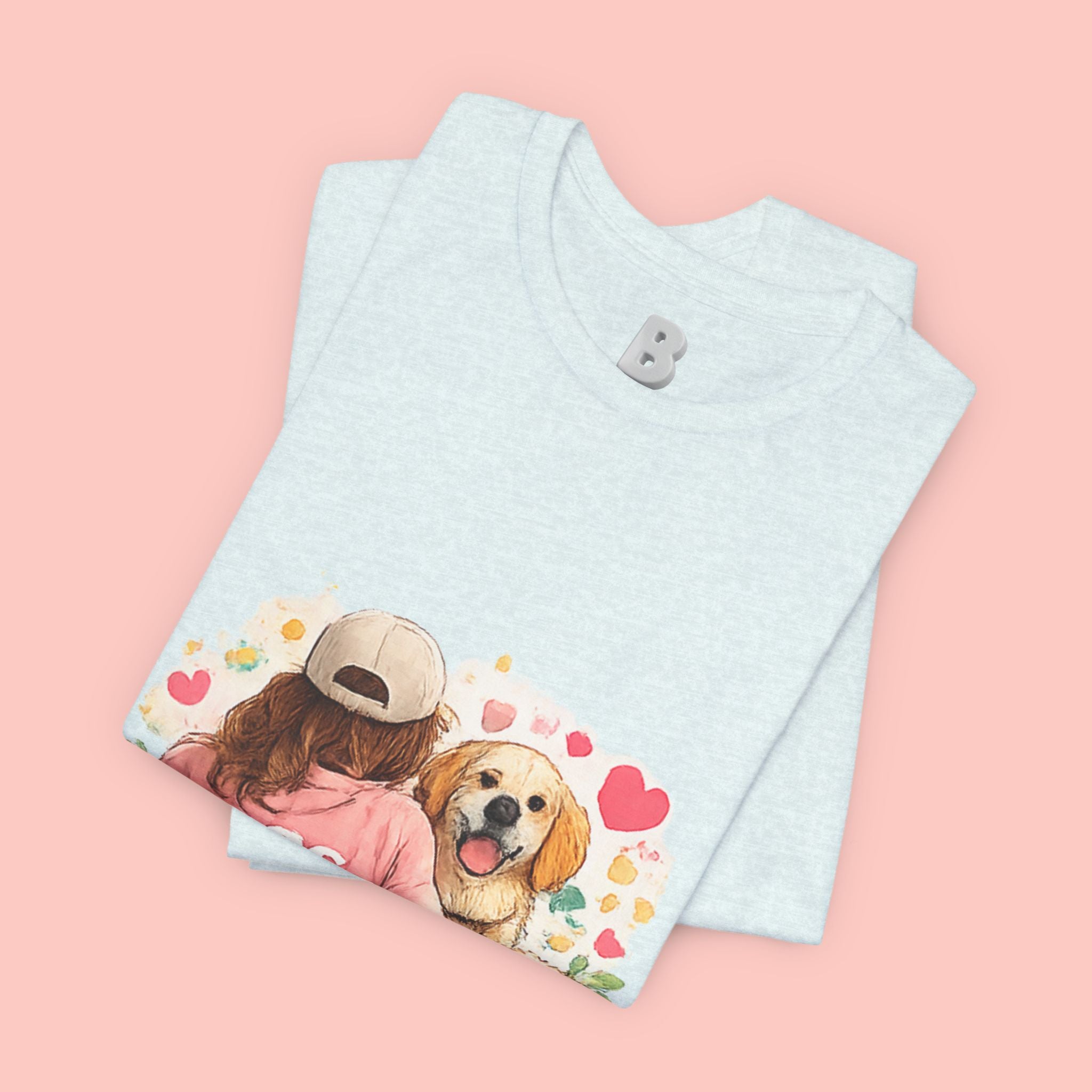 Dog Mom T-Shirt — Cute Floral Puppy Tee for Dog Lovers