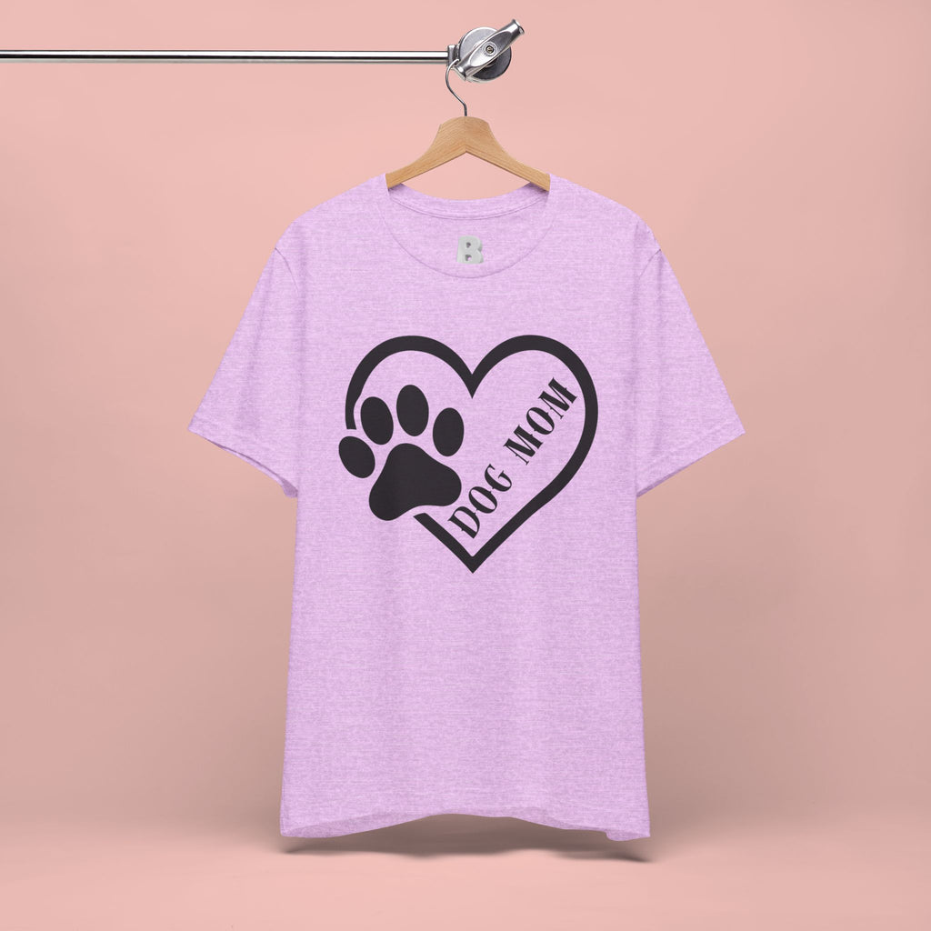 Dog Mom Heart Paw T-Shirt