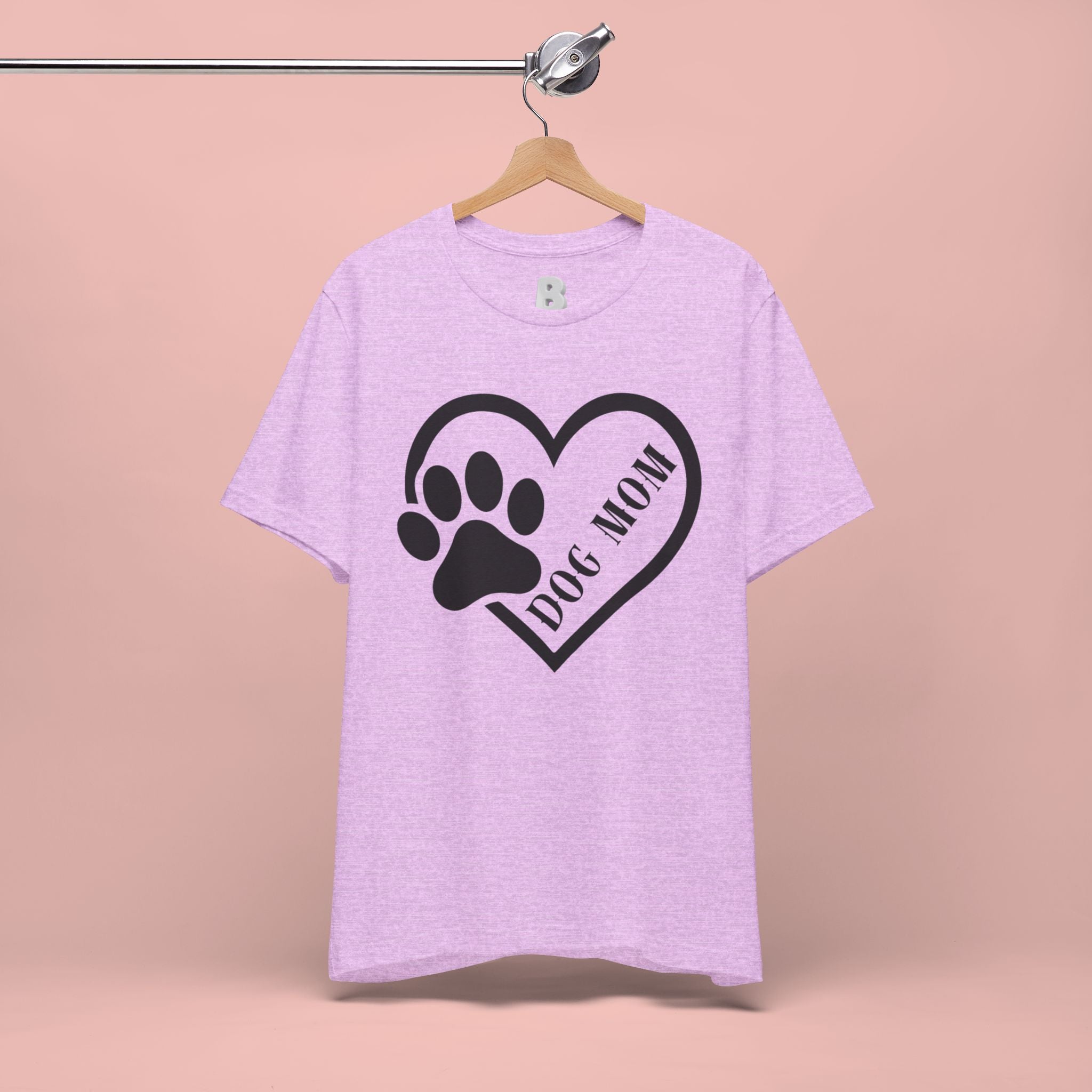 Dog Mom Heart Paw T-Shirt