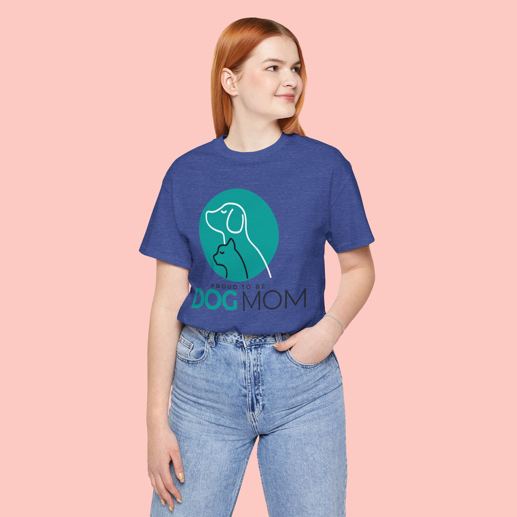Dog Mom T-Shirt – "Proud to Be Dog Mom" Graphic Tee