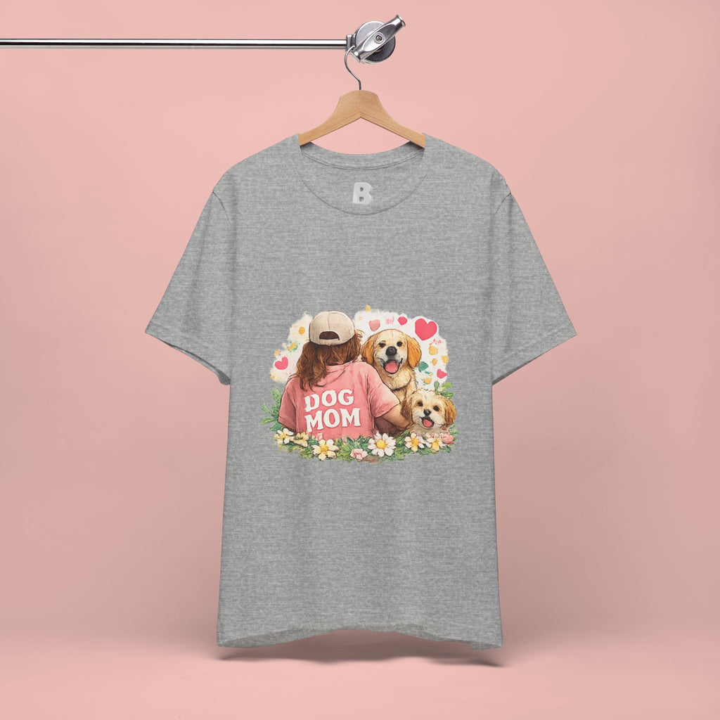 Dog Mom T-Shirt — Cute Floral Puppy Tee for Dog Lovers