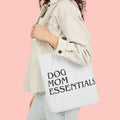 Dog Mom Essentials Canvas Tote — Funny Dog Mom Gift Tote Bag