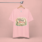 Dog Mom T-Shirt – Floral Heart Paw Design