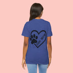 Dog Mom Heart Paw T-Shirt – Cute Pet Lover Tee