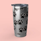 Paw Print 20oz Tumbler – Insulated Stainless Travel Cup for Dog Lovers