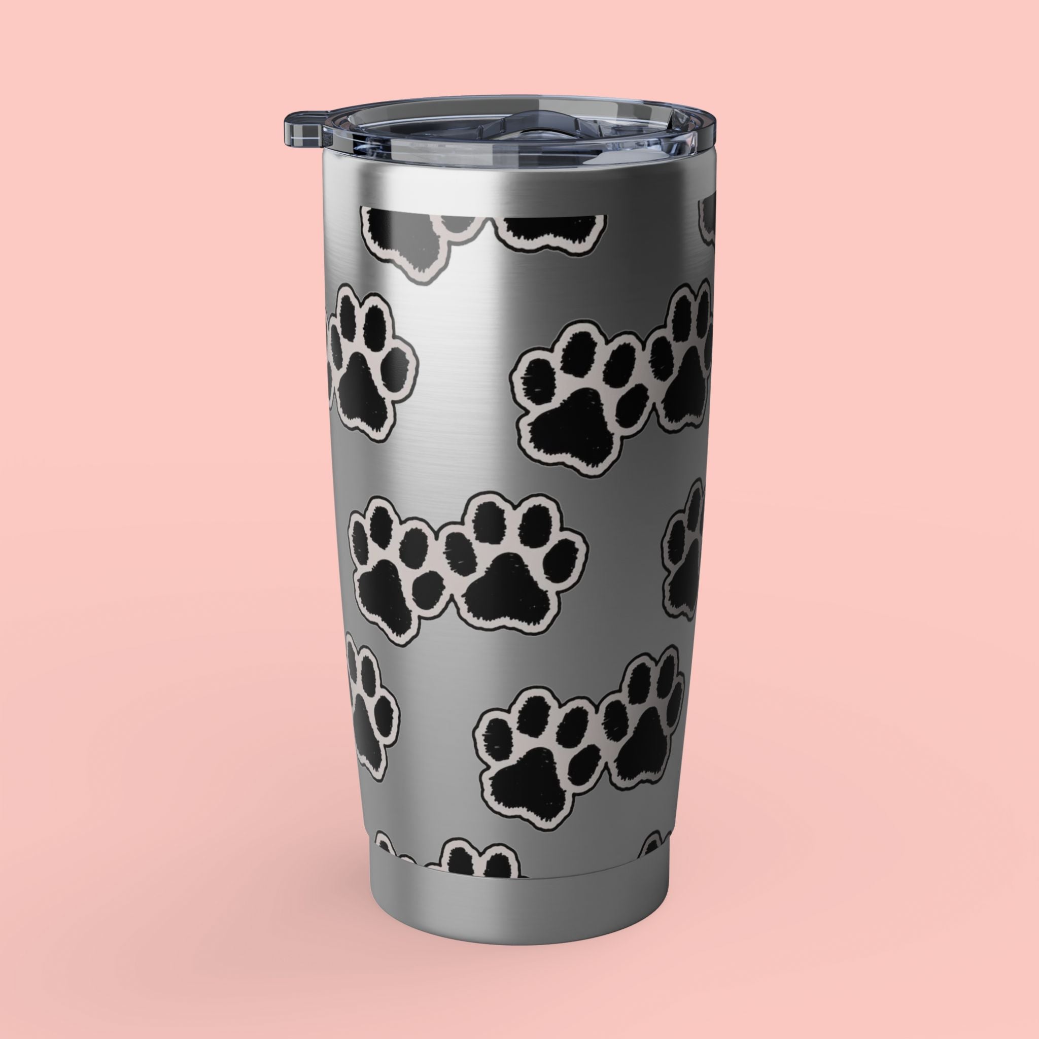 Paw Print 20oz Tumbler – Insulated Stainless Travel Cup for Dog Lovers