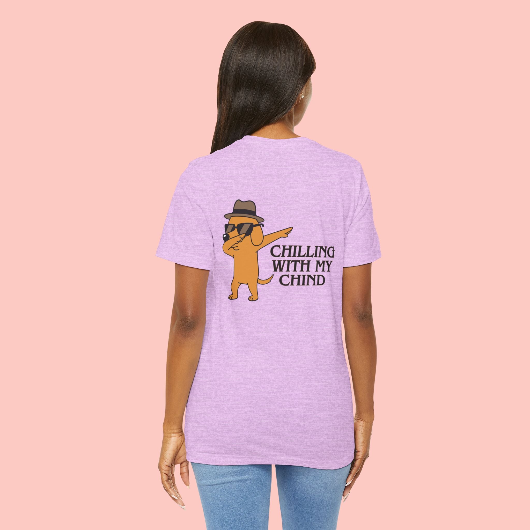 Chilling With My Chind Tee — Funny Dab Cat Graphic T-Shirt