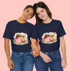 Dog Mom T-Shirt — Cute Floral Puppy Tee for Dog Lovers