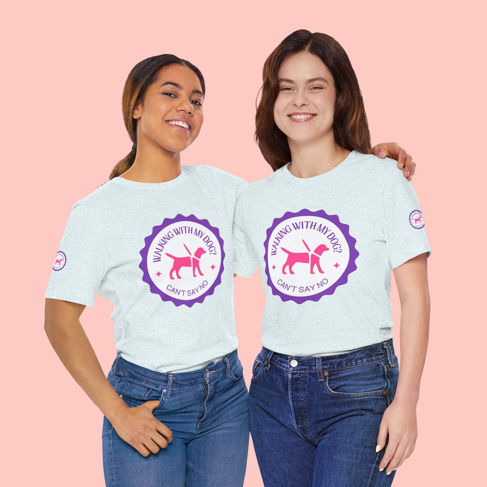 Walking With My Dogs T‑Shirt — "Can't Say No" Dog Lover Tee