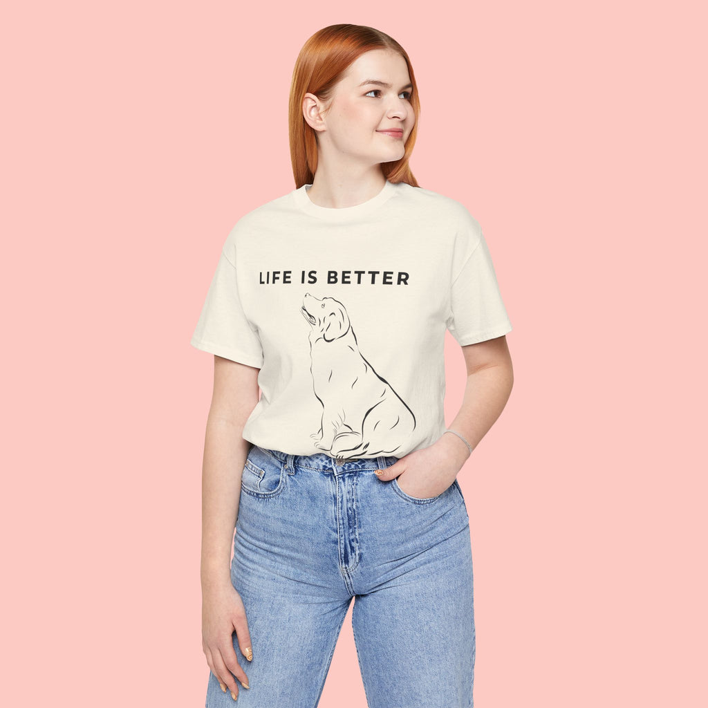 Dog Lover T-Shirt – “Life Is Better With My Dog” Graphic Tee