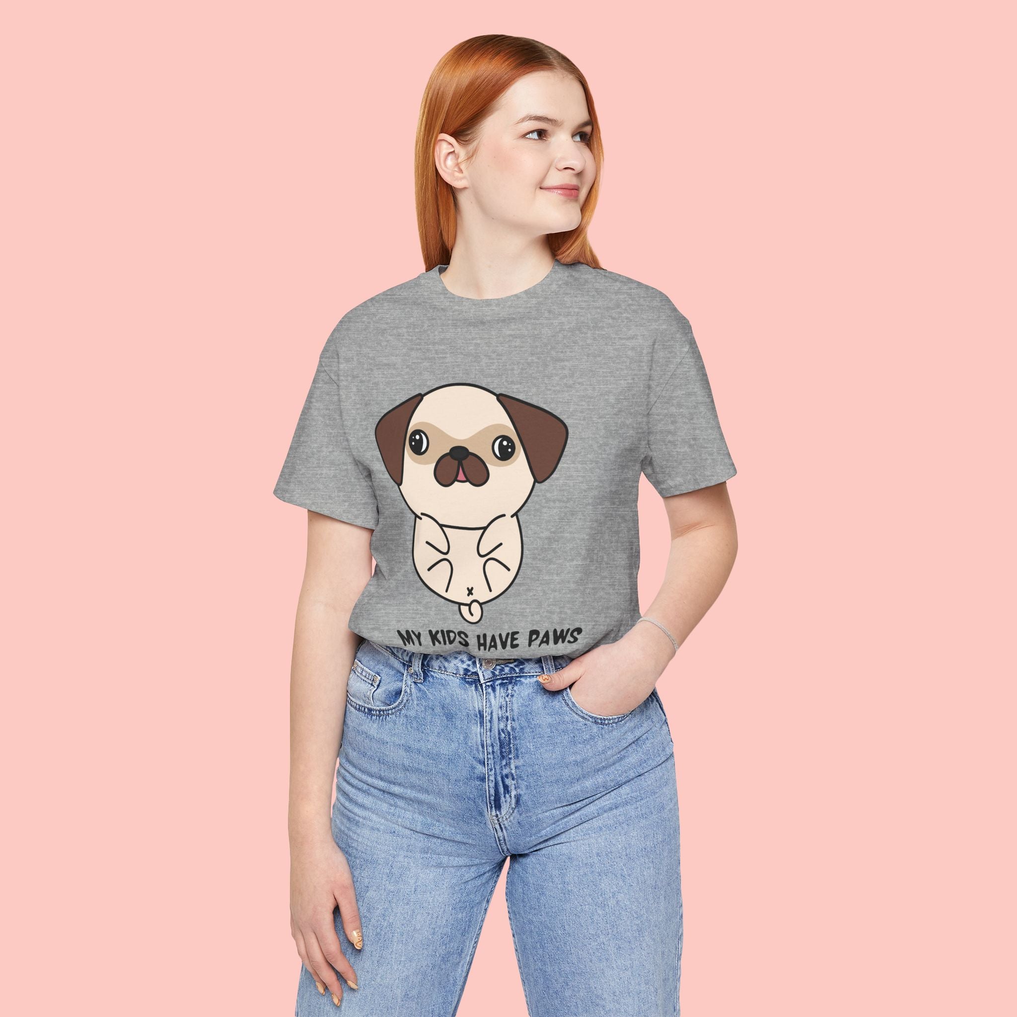 Pug 'My Kids Have Paws' T-Shirt