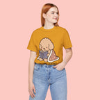 Paw Prints On My Soul T‑Shirt — Cute Reading Puppy Graphic Tee