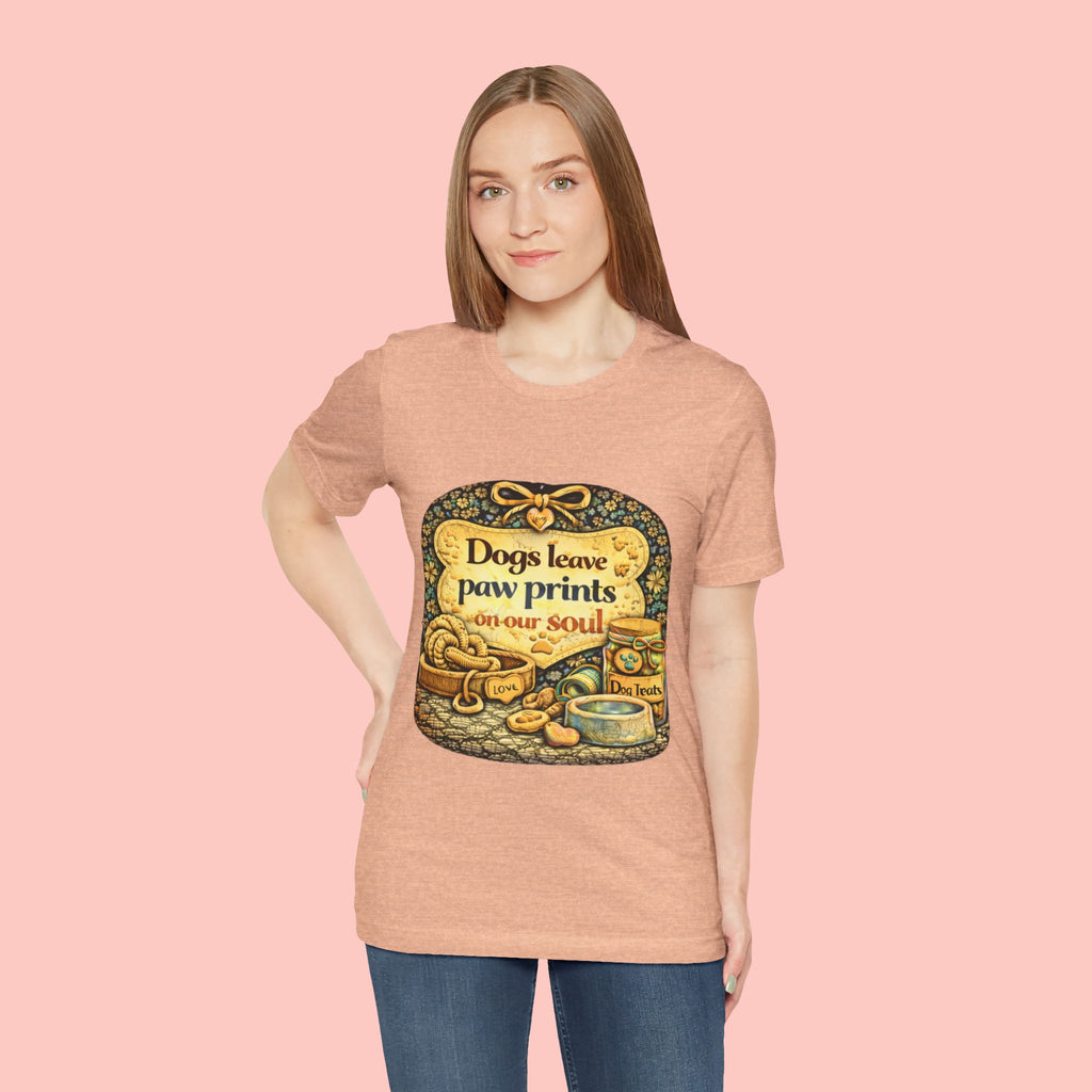 Dogs Leave Paw Prints Tee – Vintage Pet Lover T‑Shirt