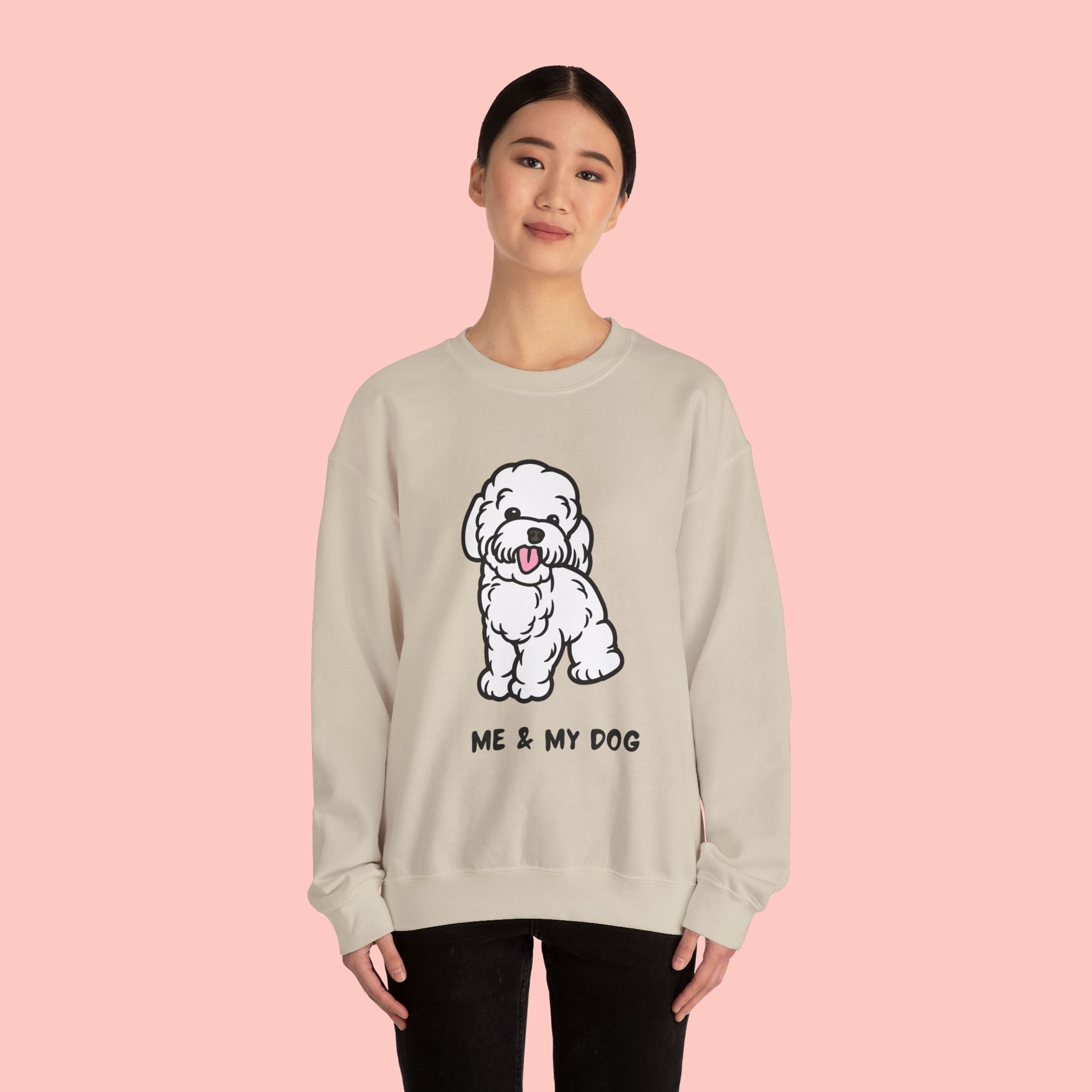 Me & My Dog Cute Doodle Crewneck Sweatshirt