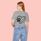 Dog Mom Heart Paw T-Shirt – Cute Pet Lover Tee