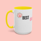 Dog Mom Coffee Mug — Best Dog Mom Ever Accent Ceramic Mug (11oz & 15oz)