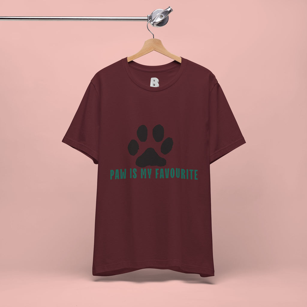 Paw Is My Favourite T‑Shirt — Dog Lover Paw Print Tee