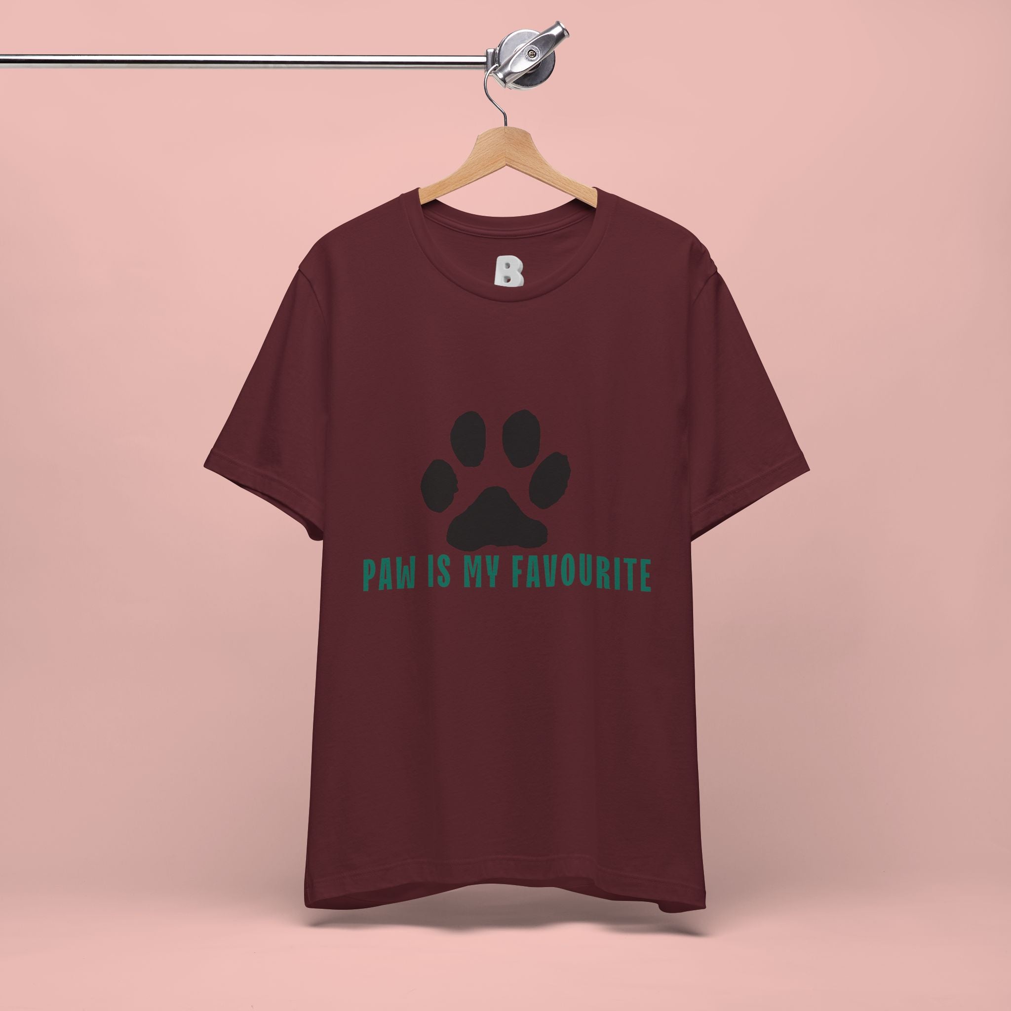 Paw Is My Favourite T‑Shirt — Dog Lover Paw Print Tee