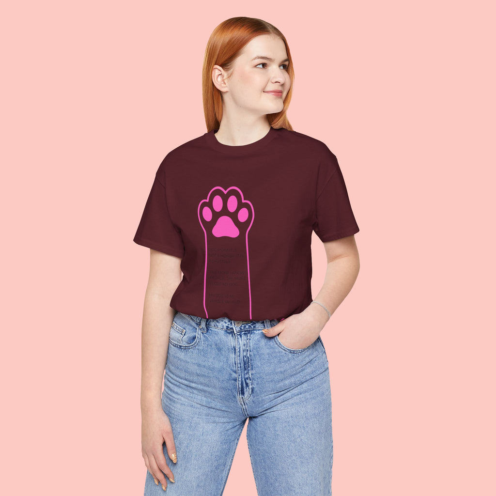 Blessed Dog Mom T-Shirt — Pink Paw Graphic Tee