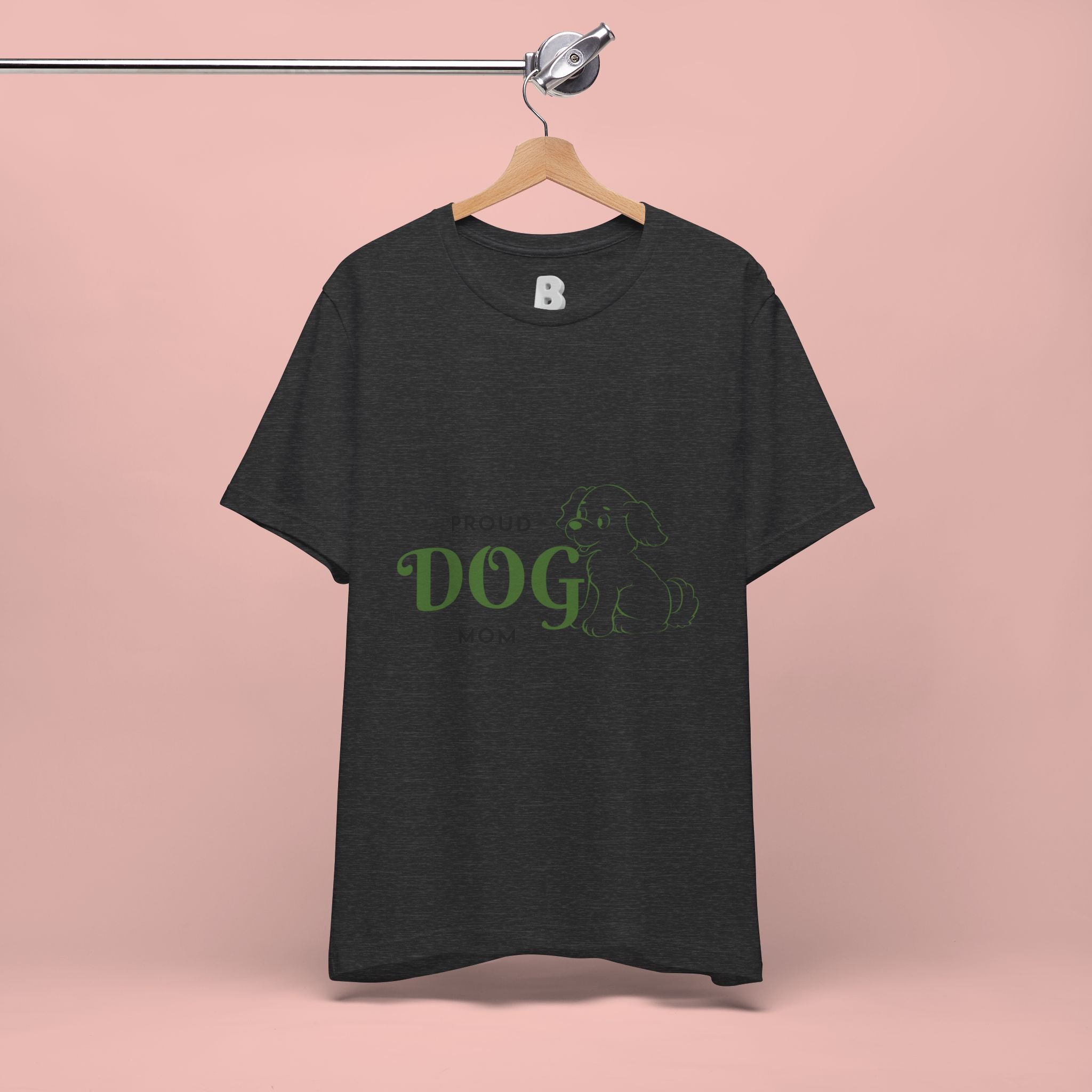 Proud Dog Mom T-Shirt – Cute Paw Print & Puppy Graphic Tee