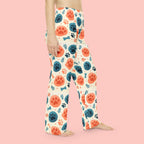 Paw Print Women's Pajama Pants — Cute Colorful Pet Pattern Lounge Pants