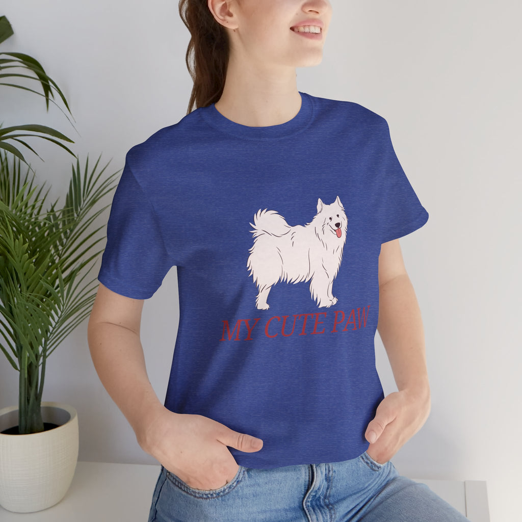 My Cute Paw Samoyed T‑Shirt — Cute Dog Graphic Tee for Pet Lovers