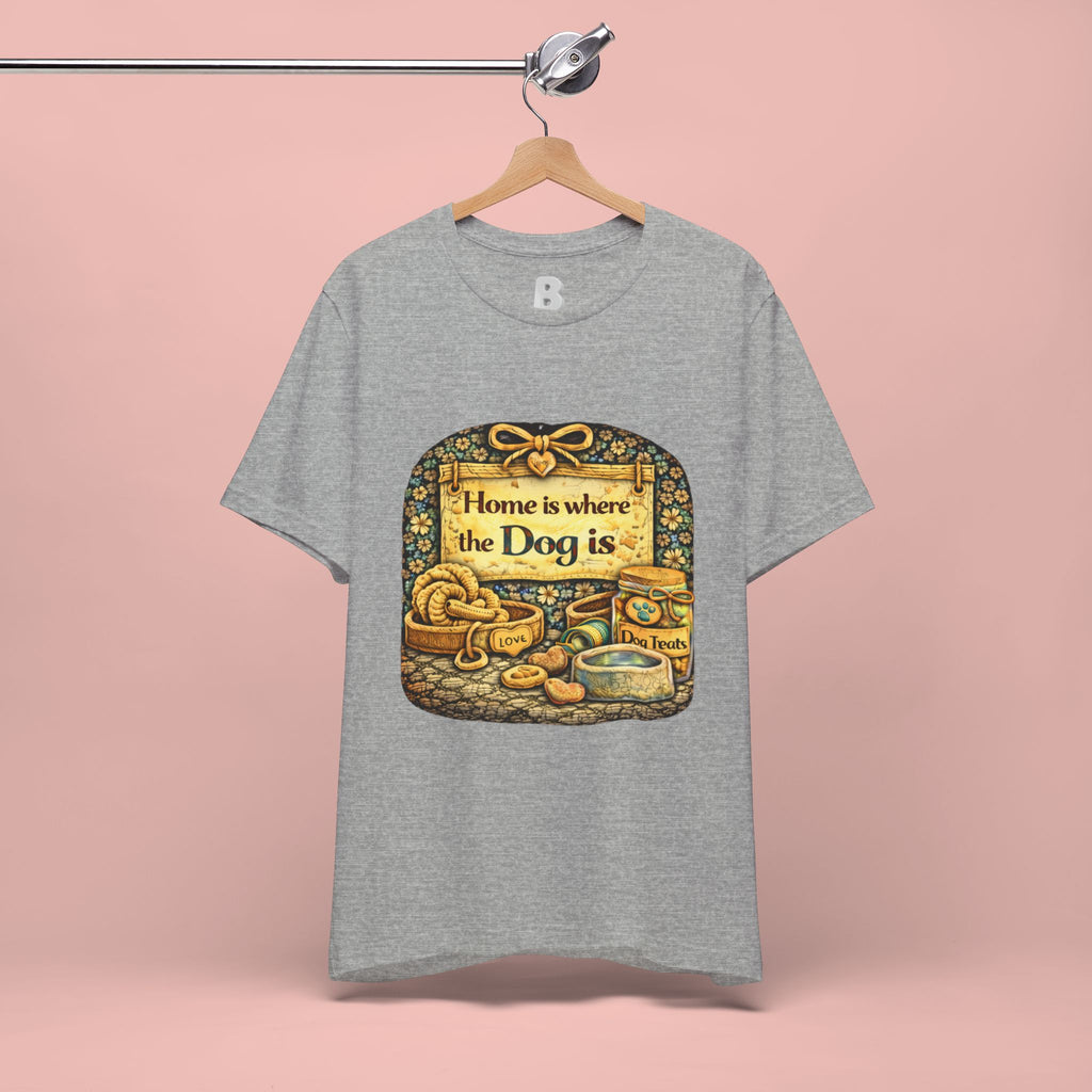 Home Is Where the Dog Is T-Shirt — Cozy Vintage Dog Lover Tee