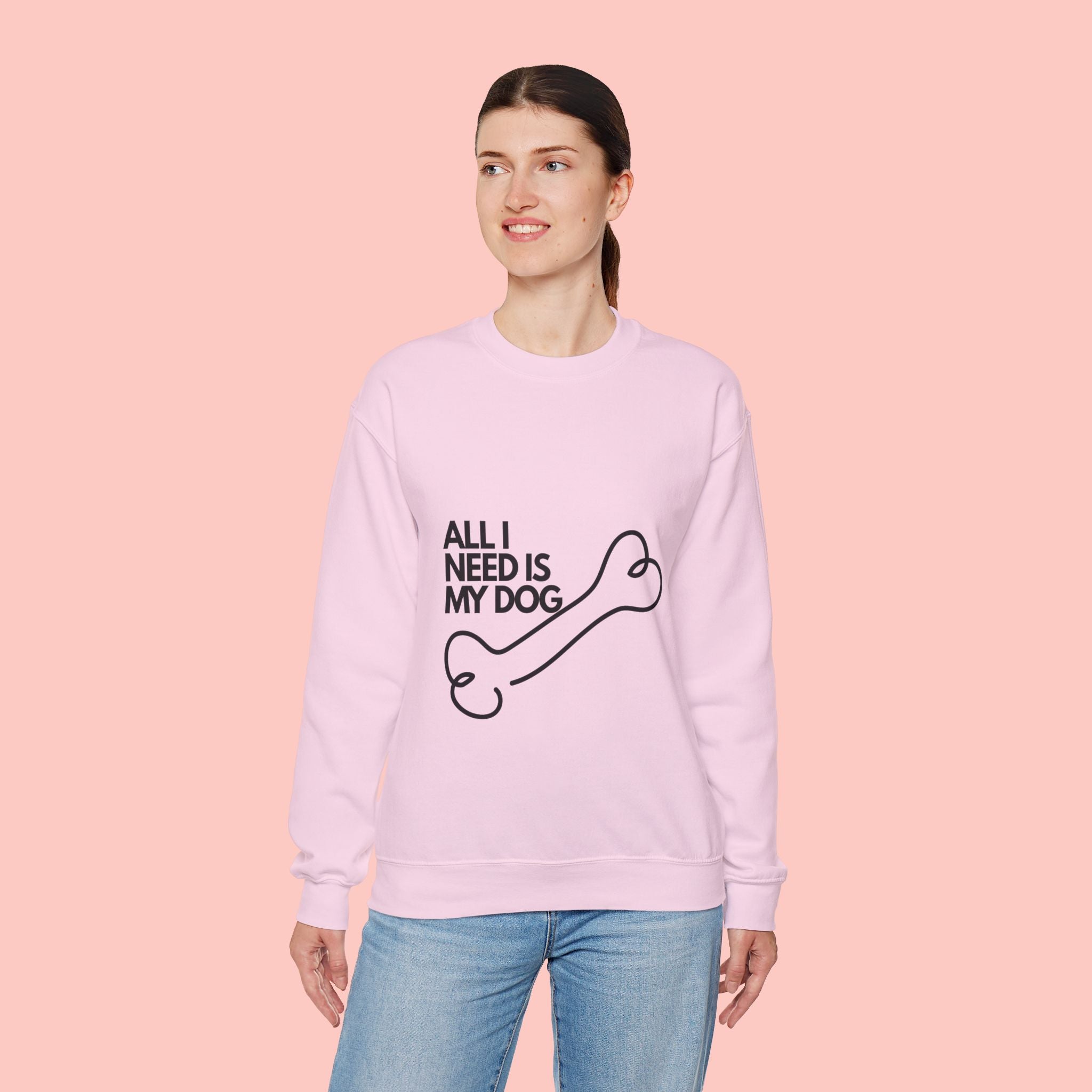 All I Need Is My Dog Sweatshirt — Cozy Dog Lover Crewneck