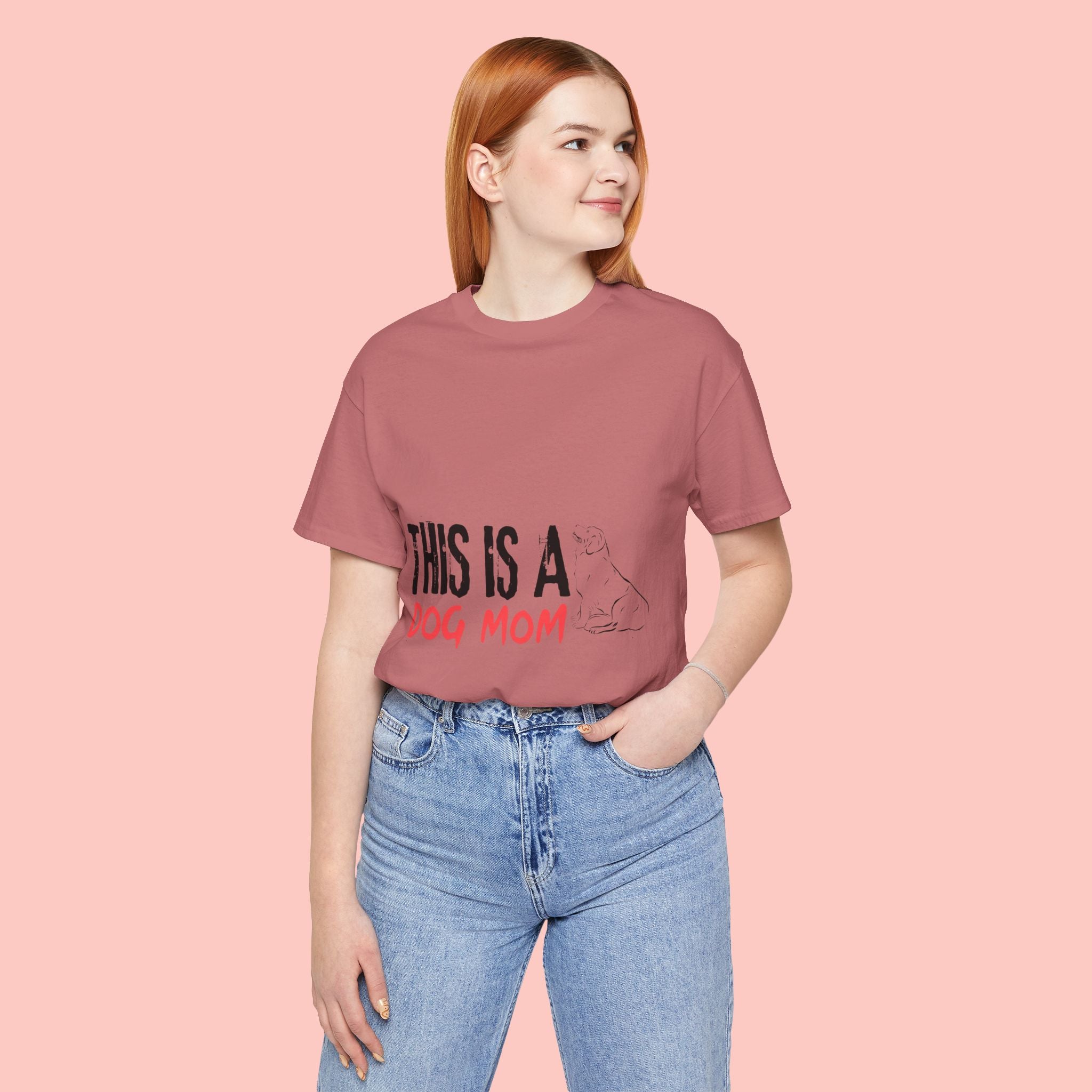 Dog Mom T-Shirt – "This Is A Dog Mom" Graphic Tee