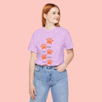 Dog Mom Paw Print T-Shirt — Cute Pet Lover Graphic Tee
