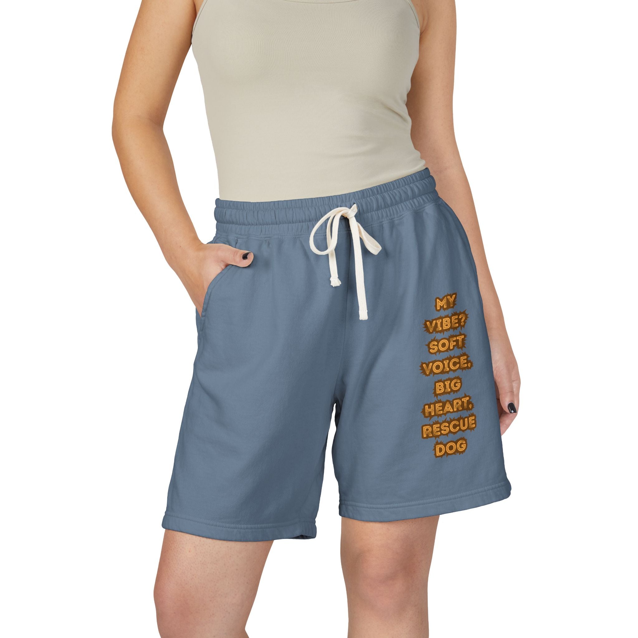 Unisex Garment-Dyed Lightweight Fleece Sweat Shorts
