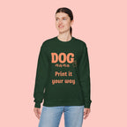 Dog Mama Crewneck Sweatshirt — Customizable “Dog Mama” Graphic