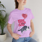 Kiss Your Dog T-Shirt — Cute Corgi with Heart Balloon Pet Lover Tee