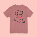 Mom Dog Line Art Tee — Mother's Day Pet Mom T‑Shirt