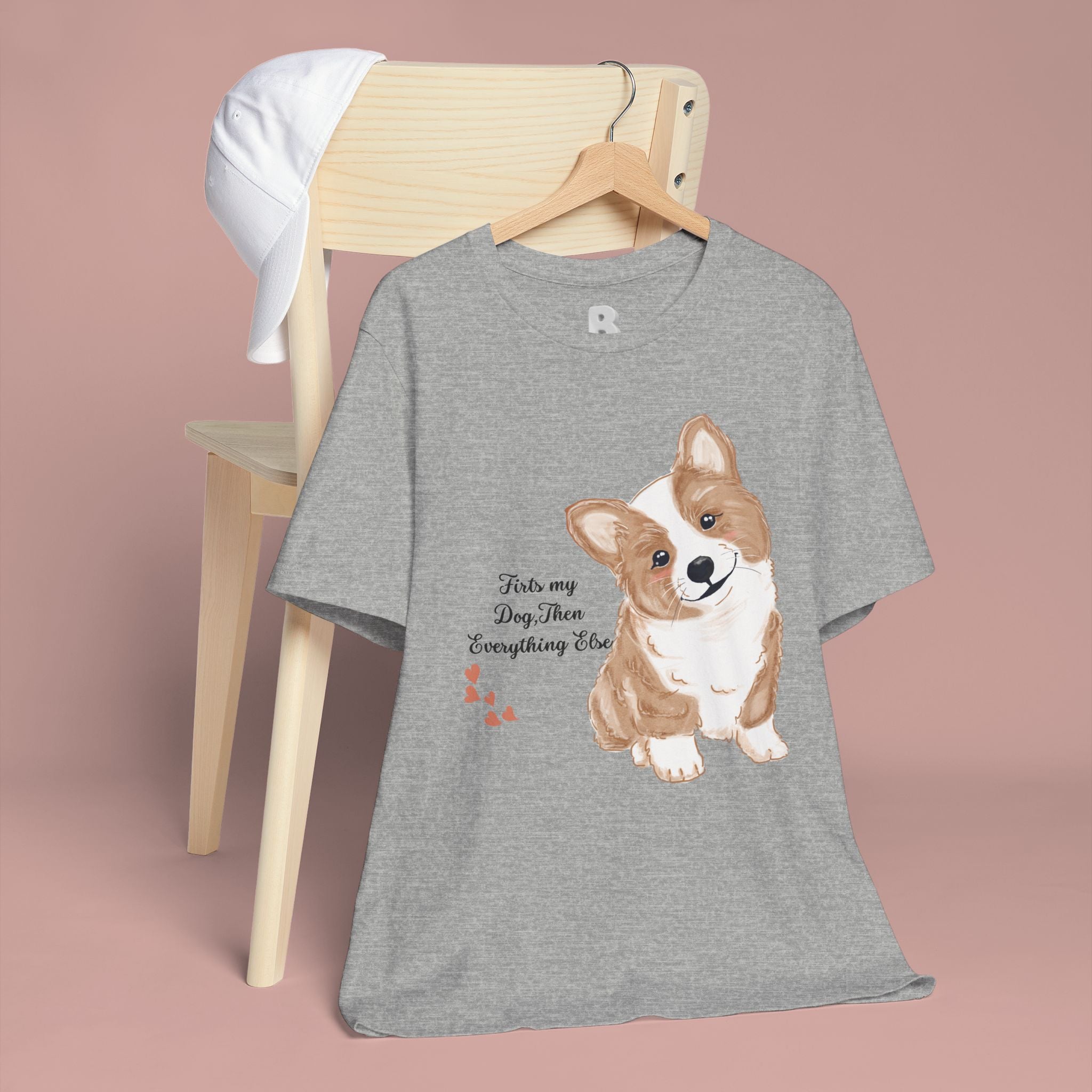 Corgi Love T-Shirt — "This my dog, then everything else" Cute Pet Tee