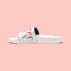 Sandals — 'Dog Mama' White Removable-Strap Slide Sandals