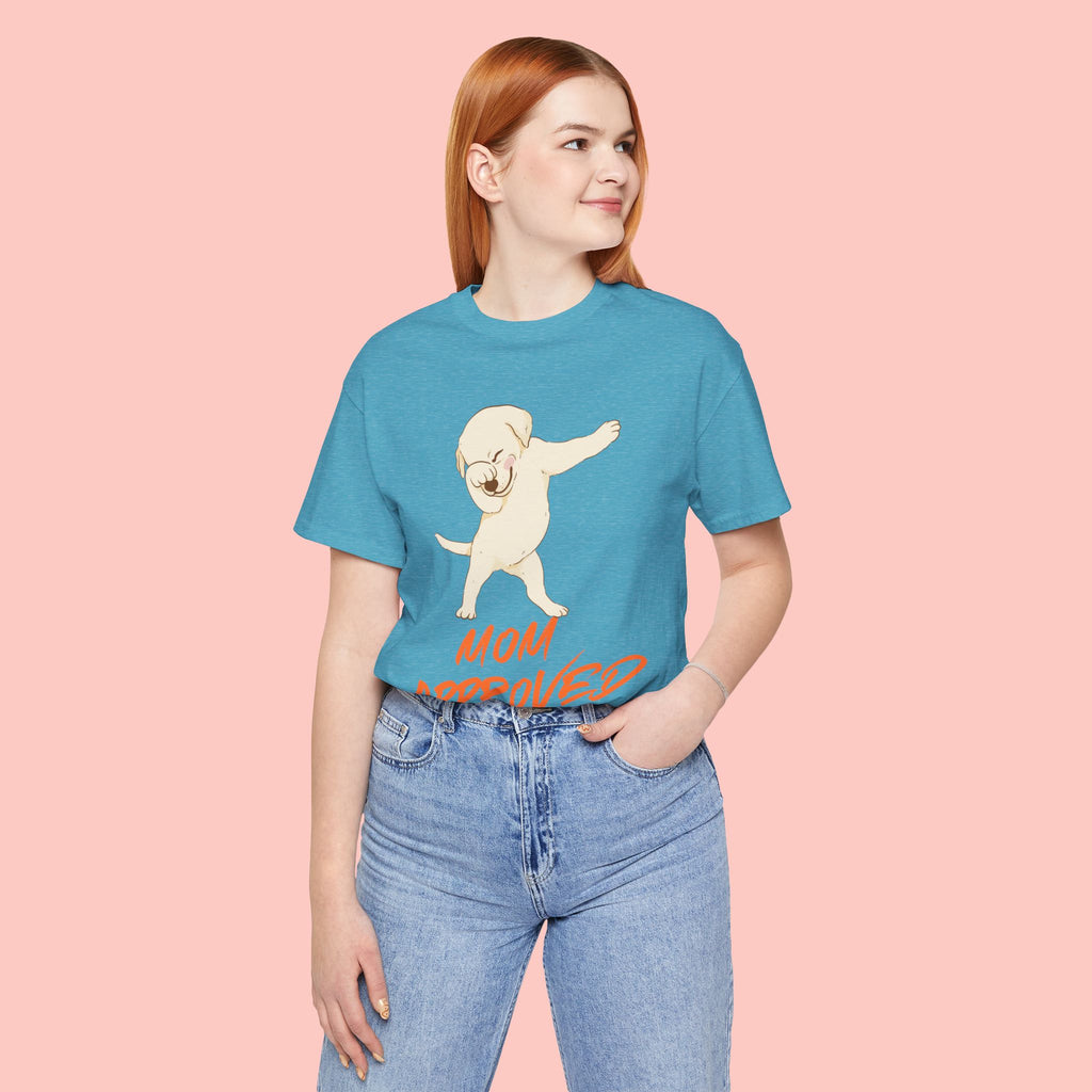 Mom Approved Tee — Dab Dog Graphic T‑Shirt