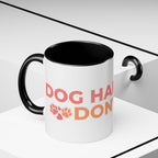 Accent Coffee Mug - "Growing Hair I Don't Care" Floral Script Coffee Mug