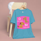Dog Mom T-Shirt — Cute Pink "D for Dog, M for Mom" Graphic Tee