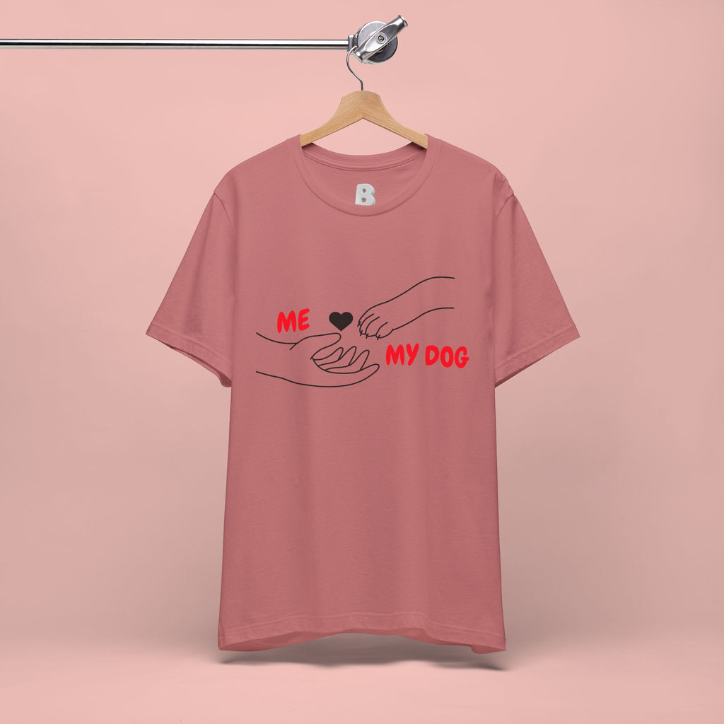 T-Shirt — "Me  My Dog" Minimalist Paw & Hand Illustration
