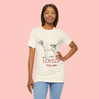 Lovely Dog Mom T-Shirt — Vintage Sketch Dog Graphic Tee