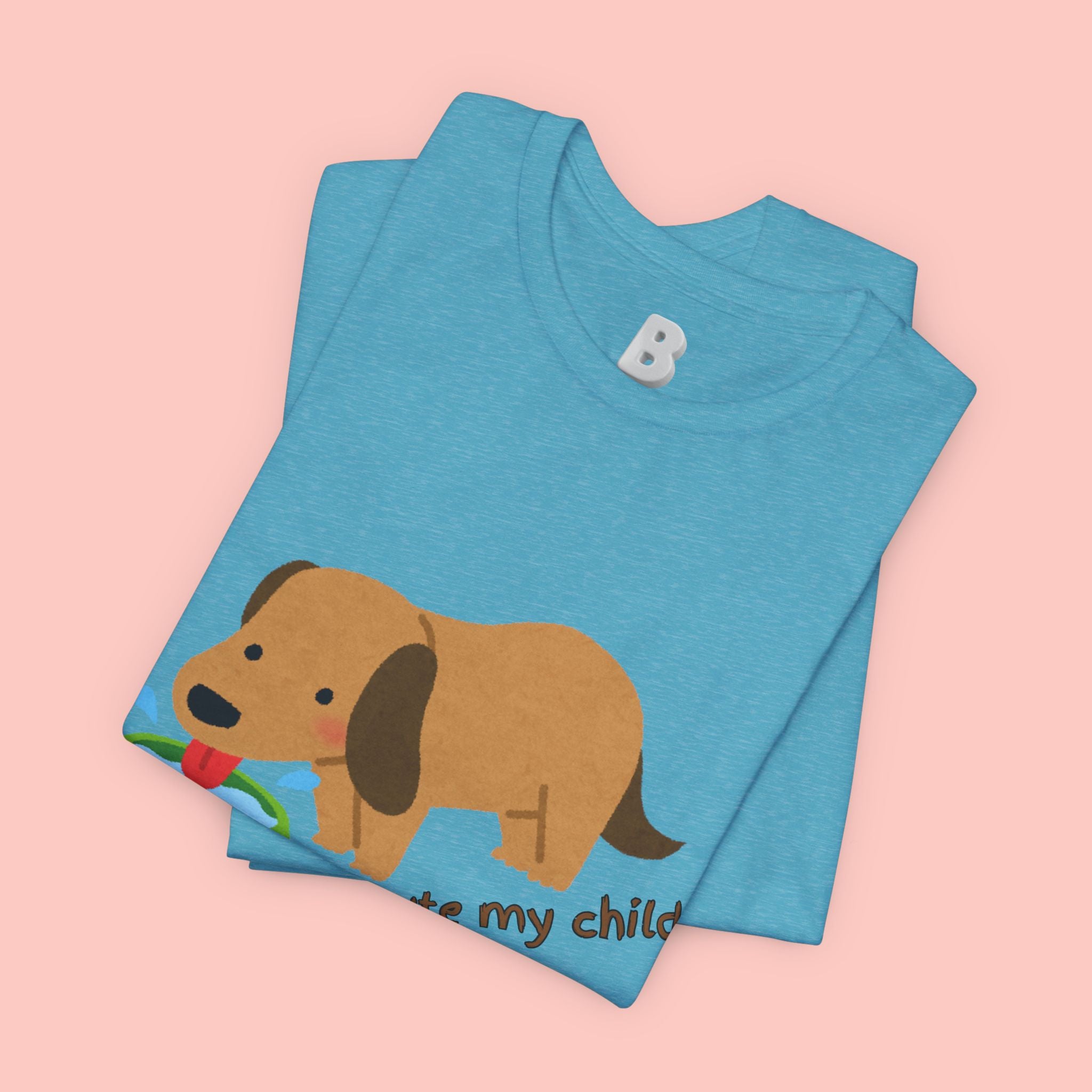 Dog T-Shirt — Cute Dachshund "how cute my child" Graphic Tee