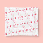 Pink Paw Print Cotton Comforter – Cute Pet-Themed Bedding for Kids & Dog Lovers