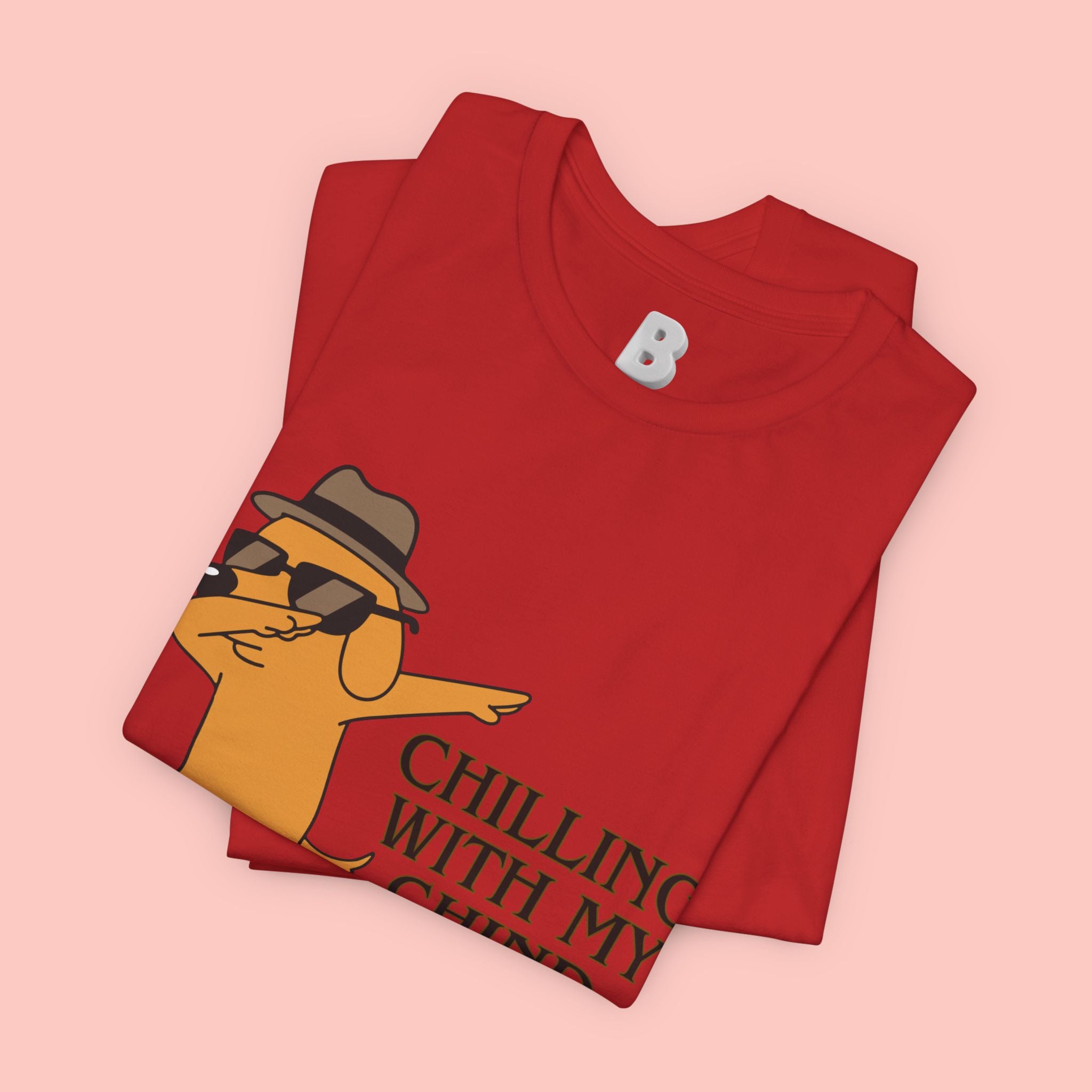 Chilling With My Chind T-Shirt — Funny Dabbing Cat Graphic Tee