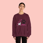 Crewneck Sweatshirt — "Pawprints Everywhere I Go" Dog Lover Graphic